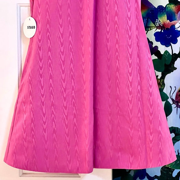 πΊπHPππΊ NWT Staud Ilana Mini Dress Lollipop Pink - Picture 12 of 16